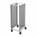 Cambro GN 2/1 Regaalwagen 18 Etages – Composiet, Grijs – voor 36x GN 1/1 Bakken