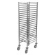 Matfer Bourgeat Gastronorm-Stellingwagen 20 Niveaus 1/1 GN – RVS Regaalwagen Zilver