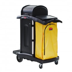 Rubbermaid Hygen High-Security Schoonmaakwagen – Afsluitbaar & Volledig Gemonteerd