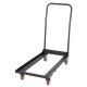 Bolero opvouwbare trolley voor klapstoelen - zwart gepoedercoat staal