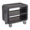 Cambro Pro Service Kar – Zwarte Serveerwagen van Polypropyleen