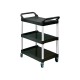 Rubbermaid Compacte Trolley Zwart - Stevige Serveerwagen voor Horeca en Keuken