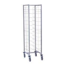Tournus Bordenstapelwagen RVS 12 niveaus - Serveerwagen Zilver