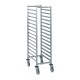 Tournus GN 1/1 stellingwagen 15 niveaus RVS – zilver