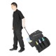 Jantex Mobiele Huishoudkar Zwart – Compacte Serveerwagen voor Professioneel Schoonmaken