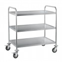 Craven RVS serveerwagen met 3 etages – Zilver