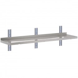 Gastro-M complete RVS wandplank 1 niveau 160x40cm - volledige montageset