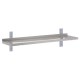 Gastro-M Complete wandplank 1 niveau 120x40cm RVS - volledige montageset (excl. schroeven)