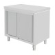 Vloerstaande Kast RVS Zilver 900x900x600mm - Vogue