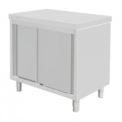 Vloerstaande Kast RVS Zilver 900x900x600mm - Vogue