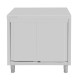 Vloerstaande Kast RVS Zilver 900x900x600mm - Vogue