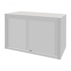 Vogue Wandkast RVS 650x1200x400mm – Zilver