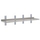 Gastro-M RVS wandschap 200x40cm - complete montageset met 1 niveau