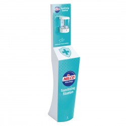 Automatische zeepdispenser Nilco met standaard - 700ml - Aluminium - Blauw