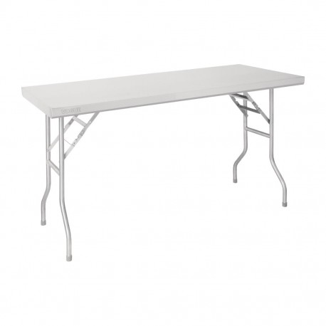 Vogue RVS inklapbare werktafel 1220x610x780mm - Zilver