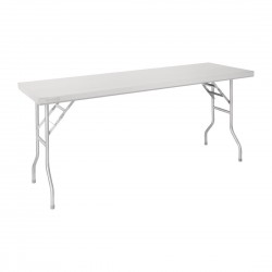 Vogue RVS inklapbare werktafel 1830x610x780 – Zilver