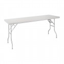 Vogue RVS inklapbare werktafel 1830x610x780 – Zilver