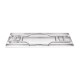 Vogue RVS inklapbare werktafel 1830x610x780 – Zilver