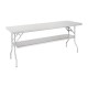 Vogue RVS inklapbare werktafel 1830x610x780 – Zilver