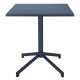 Bolero Porto opklapbare werktafel leisteenblauw 700x750mm – gepoedercoat staal