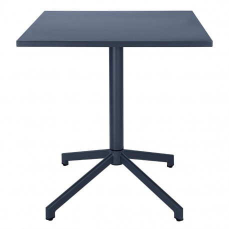 Bolero Porto opklapbare werktafel leisteenblauw 700x750mm – gepoedercoat staal