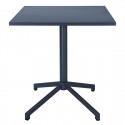 Bolero Porto opklapbare werktafel leisteenblauw 700x750mm – gepoedercoat staal