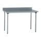 Tournus RVS Werktafel met Achteropstand 140cm - Zilver
