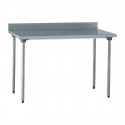 Tournus RVS Werktafel met Achteropstand 140cm - Zilver