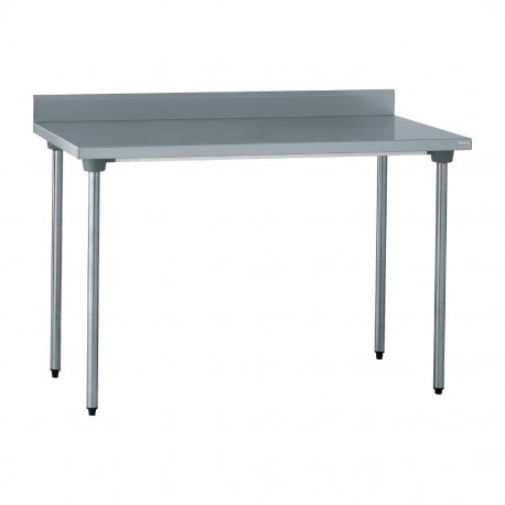 Tournus RVS werktafel met achteropstand 100 cm – 100x70x90 cm