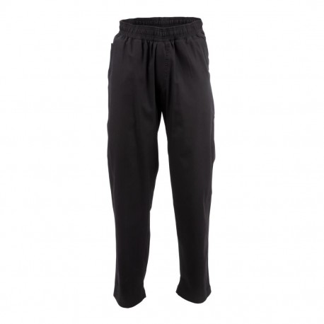 Chef Works unisex baggy koksbroek zwart, maat M
