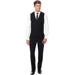 Herenpantalon zwart – standaard lengte 79cm – koksbroek van polyester