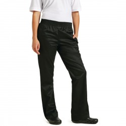 Chef Works Basic Baggy dames koksbroek zwart S