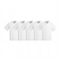 Whites Boston Unisex Koksbuis Wit M – Set van 5 (Katoen & Gerecycled Polyester)