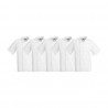 Whites Boston Unisex Koksbuis Wit M – Set van 5 (Katoen & Gerecycled Polyester)