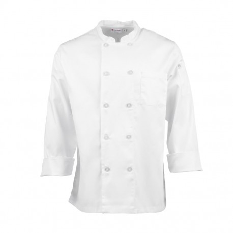 Chef Works Le Mans unisex koksbuis wit S - polykatoen