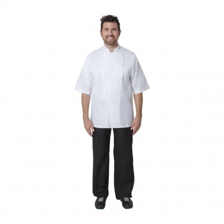 Chef Works koksbuis wit maat 56 - dames - korte mouw - 100% katoen