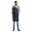 Chaud Devant Skew schort Blue Denim - stoer katoenen werkschort