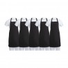 Whites halterschort zwart (5 stuks) – Whites Chefs Clothing