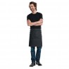 Chaud Devant sloof Black Denim - Zwart Polykatoen Schort 90x50cm