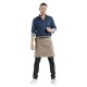 Chaud Devant Forene Mud Denim halterschort – Bruin – W70-L50 cm – Unisex