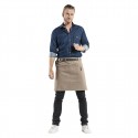Chaud Devant Forene Mud Denim halterschort – Bruin – W70-L50 cm – Unisex