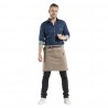 Chaud Devant Forene Mud Denim halterschort – Bruin – W70-L50 cm – Unisex