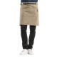 Chaud Devant Forene Mud Denim halterschort – Bruin – W70-L50 cm – Unisex