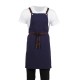 Southside Cotton Canvas Halterschort Marineblauw - Katoen