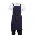 Southside Cotton Canvas Halterschort Marineblauw - Katoen