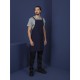 Southside Cotton Canvas Halterschort Marineblauw - Katoen