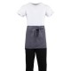 Whites korte sloof grijs – heupschort katoen/polyester met voorvak