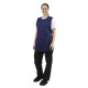 Whites overgooischort met zak navy blue - Whites Chefs Clothing