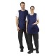 Whites overgooischort met zak navy blue - Whites Chefs Clothing