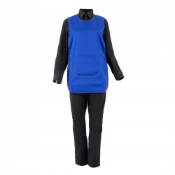Overgooierschort Royal Blue met Zak - Whites Chefs Clothing